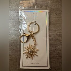 Sparkling Sunburst Keychain/Bag Charm